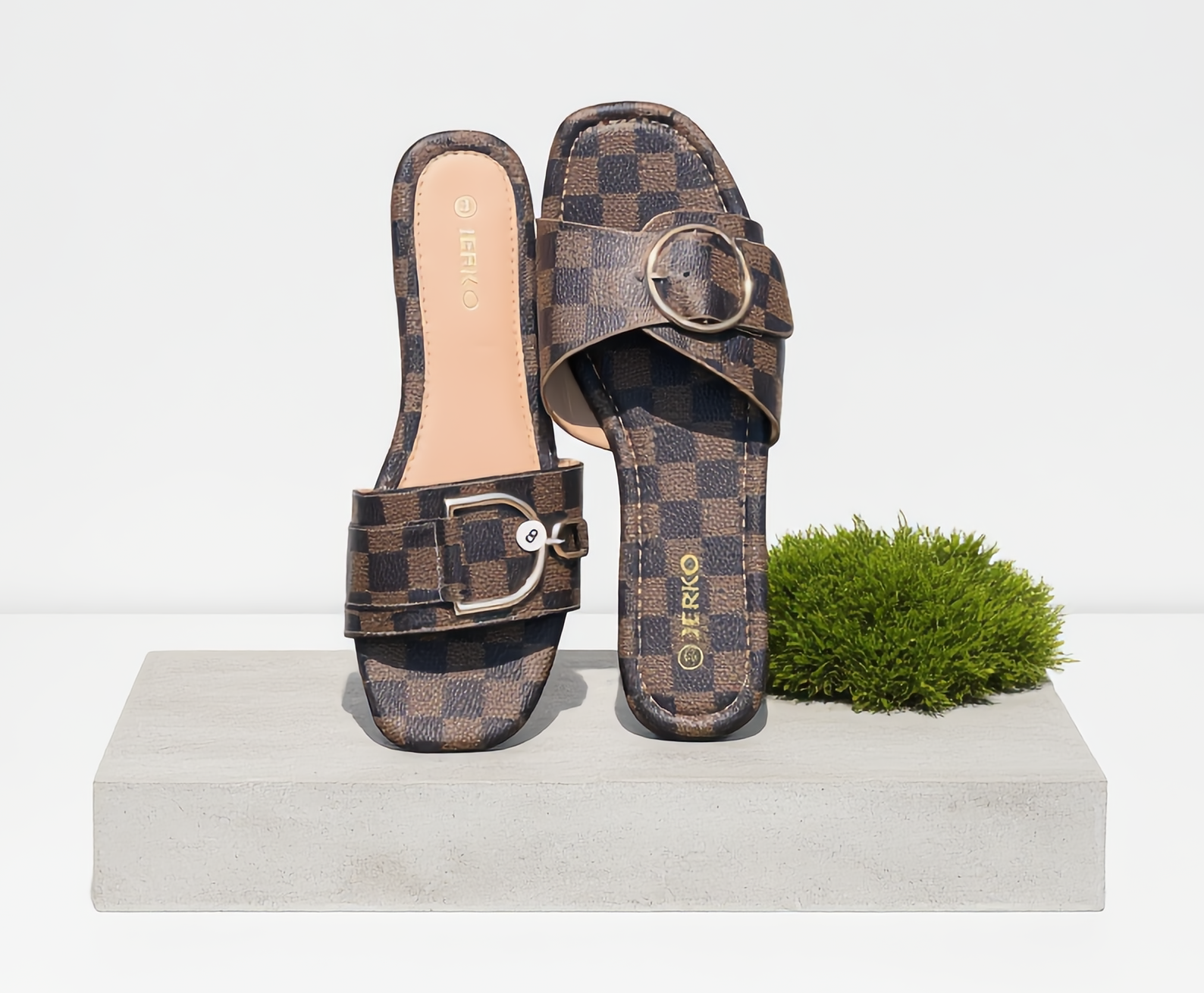 Signature Checkered Sandals