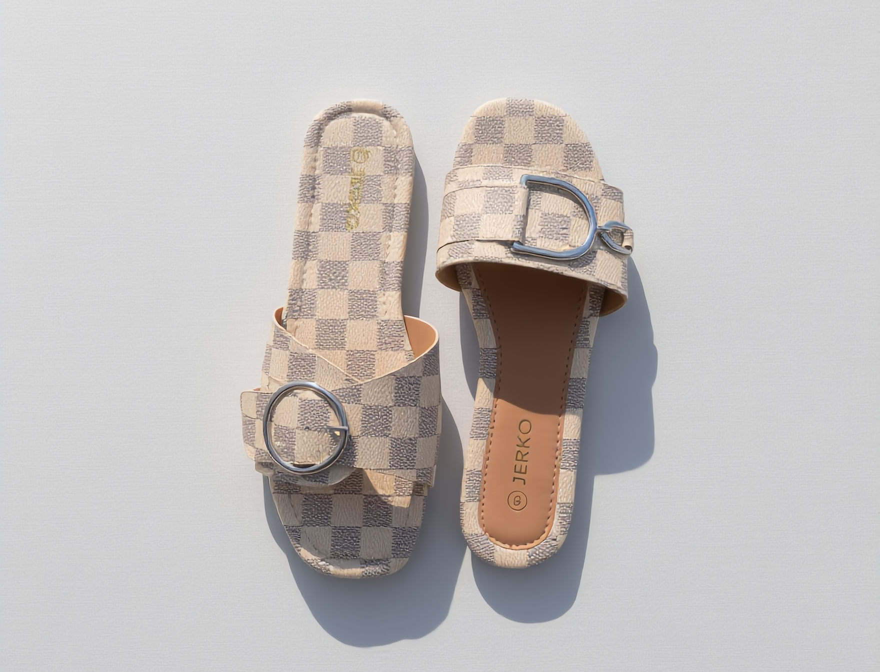Signature Checkered Sandals